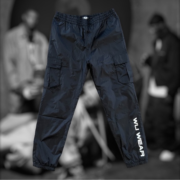 WuWear Cargo Nylon Black Pants M - Picture 1 of 6